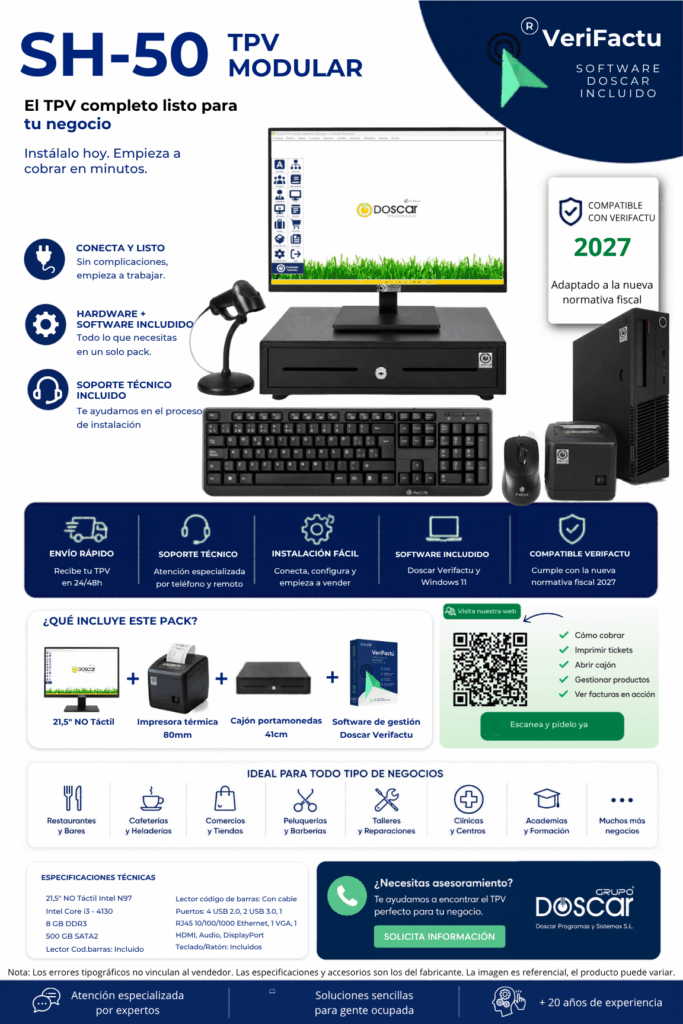 Vista previa de la ficha tecnica de TPV SH-50 Modular